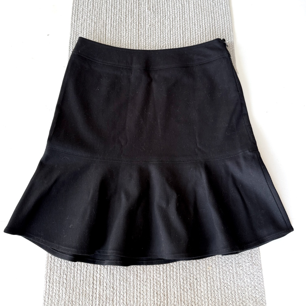 Vintage GAP Black Pleated Skater A-Line Skirt Size 1